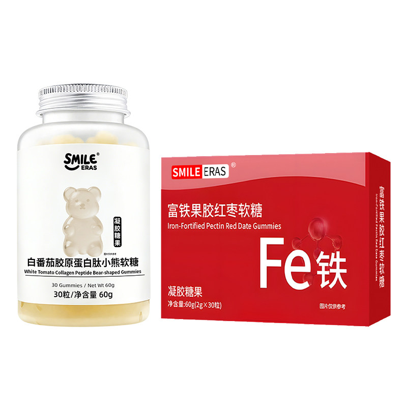 SMILEERAS女性富铁红枣软糖