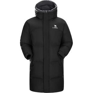 骆驼羽绒服男青少年中长款户外加厚羽绒衣冬季新防风保暖男士外套