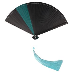 全竹扇小巧便携随身折扇汉服舞蹈流苏好开好合古代中国风礼品扇子