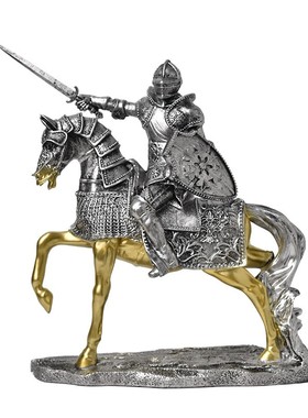 欧式中世纪胜利骑士人物雕塑摆件