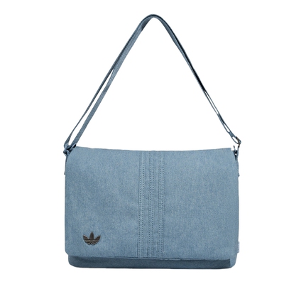 adidas阿迪达斯三叶草中性休闲出行牛仔单肩运动邮差包 LD6378