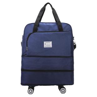 带滑轮行李袋可拓展大容量旅行包手提飞机旅行袋新款登机包行李包