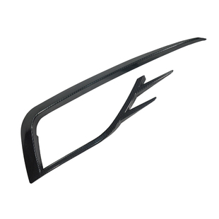 高尔夫7/7.5水转印碳纤维烤漆黑雾灯改装獠牙款GTI包围雾灯装饰框