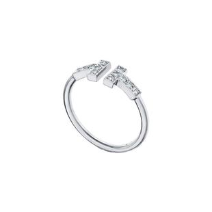 【自营】中古99新Tiffany蒂芙尼T系列18K玫瑰金微笑项链大号经典