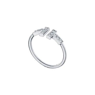 【自营】中古99新Tiffany蒂芙尼T系列18K玫瑰金微笑项链大号经典