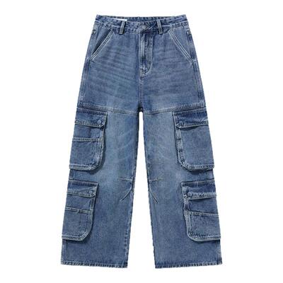 LeeCooper立体裁剪多口袋牛仔裤