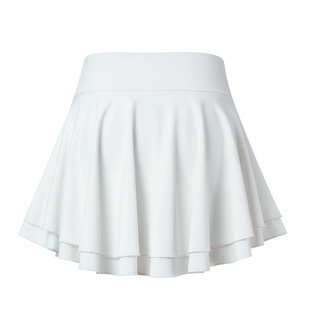 柠檬宝宝女童半身裙凉感吸湿速干儿童短裙女孩网球运动白色百褶裙
