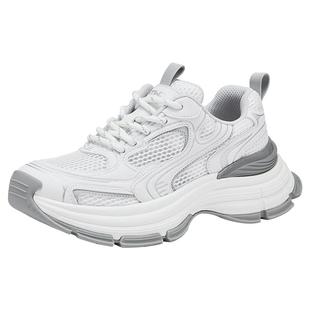 热风厚底老爹鞋女款2025年冬季新款户外运动休闲鞋百搭增高女鞋子