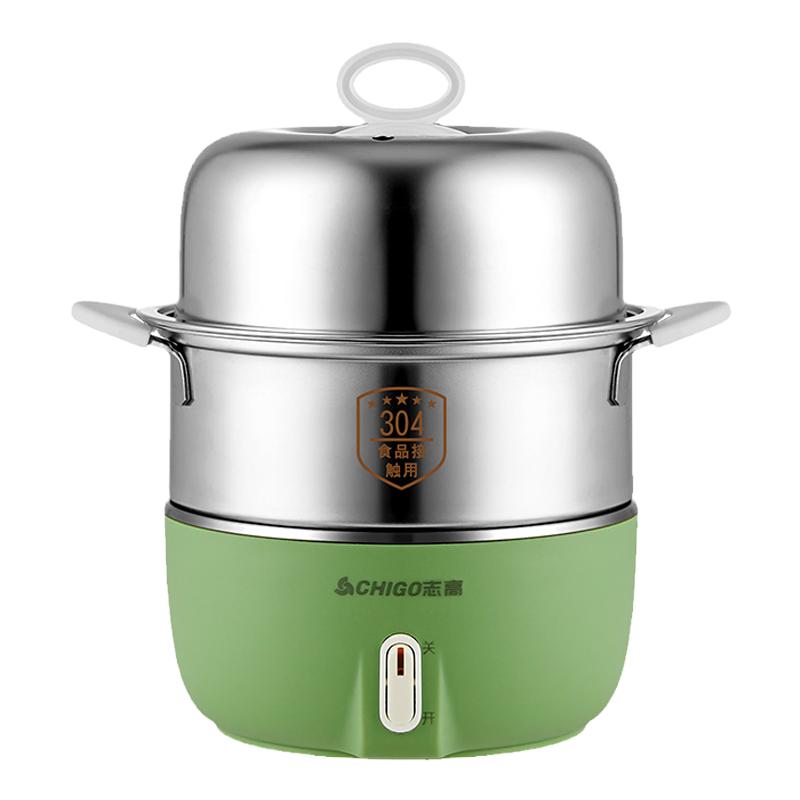 志高煮蛋器蒸蛋器鸡蛋羹不锈钢家用小型自动断Chigo/志高 ZDQ202