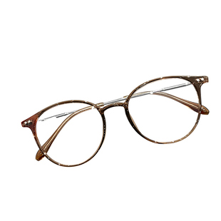 冷茶色眼眶镜架显脸小专业网上配镜近视女可配度数高级感素颜神器