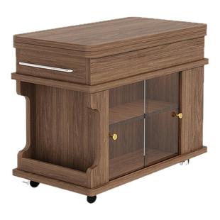 可移动折叠茶几沙发边几侧边柜客厅家用小户型推车高级感茶台茶桌