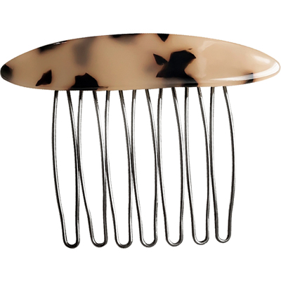 醋酸倒插梳女夏日公主头刘海梳侧边盘发前额碎发蓬松神器发卡发饰