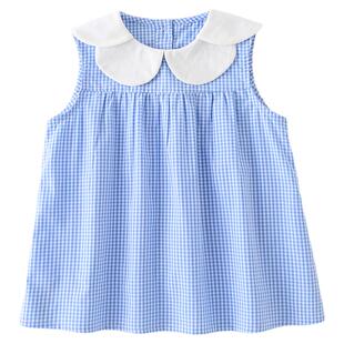 贝肽斯女宝宝裙子2026年夏季新款短袖连衣裙纯棉女童薄款公主裙S