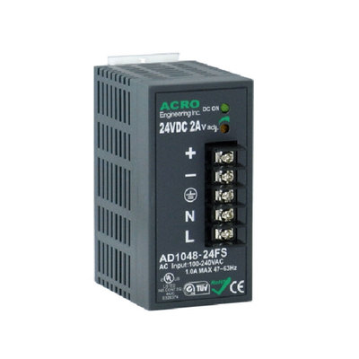 原装台湾艾可ACRO导轨开关电源AD1048-24FS安装方便保修三年24V2A