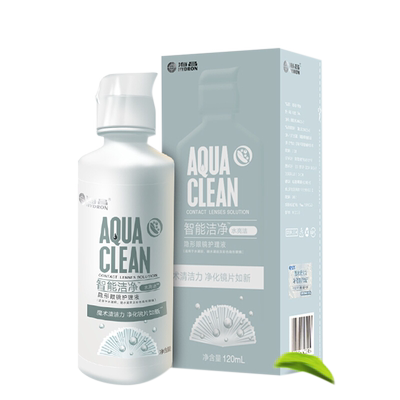 隐形近视眼镜护理液海昌美瞳影形清洁便携小瓶装120ml水去蛋白KW