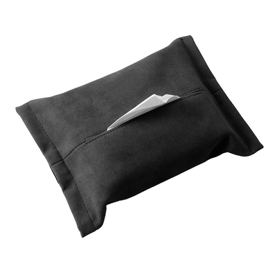 车载翻毛皮纸巾盒精致创意奔驰宝马奥汽车高档车上抽纸盒