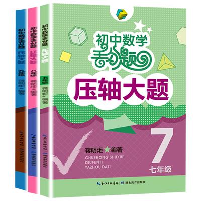 3本初中数学丢分压轴七八九年