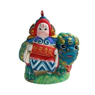 吉兔坊DIY双面AB兔儿爷材料体验包礼盒儿童手工制作节日泥塑摆件