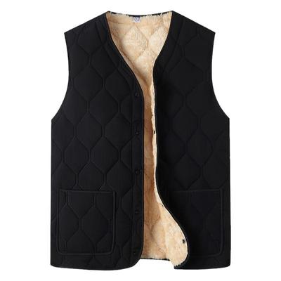 啄木鸟秋冬新款加绒加厚男士背心