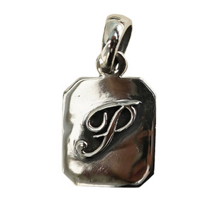 睡莲生生世世 925纯银吊坠个性26字母元素小众设计情侣亲子挂坠