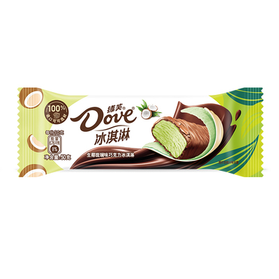 新品德芙生椰斑斓口味冰淇淋