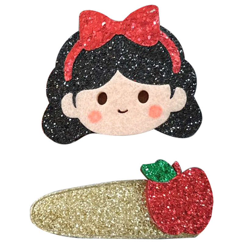 韩国儿童发饰pretty hairpin可爱亮闪小公主发夹小红帽卡通发卡