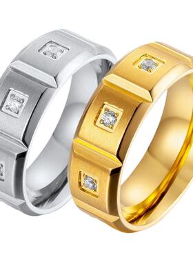 跨境戒指环亚马逊钛钢欧美风