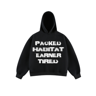 TIRED美式字母印花连帽卫衣春秋