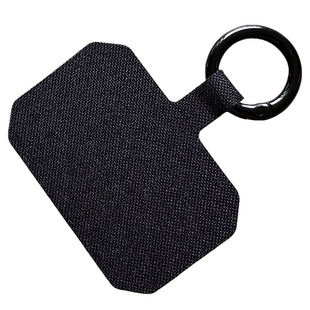 牛津布固化0.4MM手机挂绳夹片垫片超薄手机链挂件挂饰贴片卡扣连接片结实不顶壳防刮不影响充电不伤机软尼龙