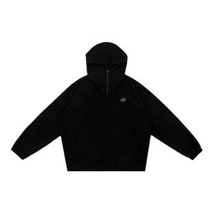 NICEID NICE半拉链冲锋衣套装外套卫裤宽松篮球风衣半开襟长袖