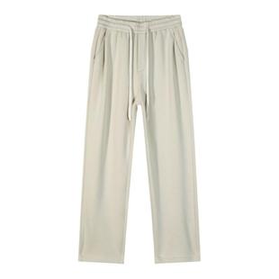 HMN Studio加厚400g奥粒绒冬季保暖直筒休闲裤子男加绒运动卫裤