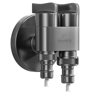 潜水艇一进二出洗衣机扫地机专用龙头大流量家用三通角阀脱管止水