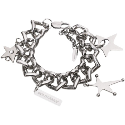 WACKYE男生爱心古巴链手链