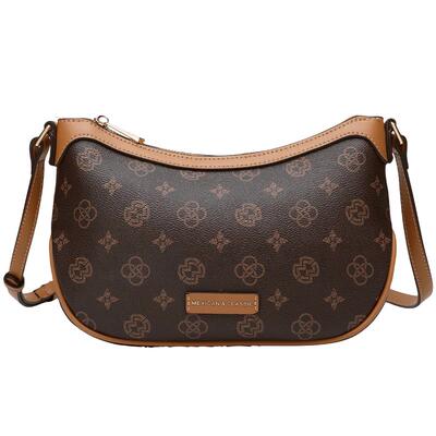 稻草人小众时尚马鞍包通勤老花包