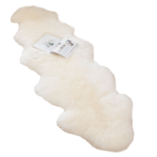 桓羊羊毛沙发垫坐垫床边卧室北欧ins风搭毯毛毛毯皮毛一体地毯垫