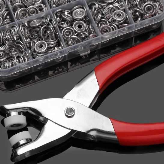 多功能暗扣压钳 五爪扣安装彩扣压扣子免缝钉扣手按扣工具子母扣