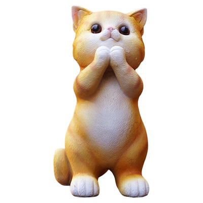 可爱仿真猫咪户外装饰花盆