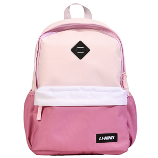 李宁书包双肩包初中女生背包高中生男2026新款大容量轻便减压护脊