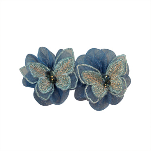 新中式轻奢风2026新款高档刺绣发夹女后脑勺发量少半扎发头饰发饰