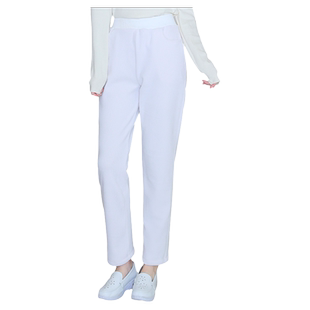 冬季居家棉裤白色加绒工作裤松紧腰加厚女医生护士限价清仓特卖价