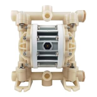 工业级耐酸碱耐腐蚀全塑料特氟龙PVDF四氟气动隔膜泵胶水污水自吸