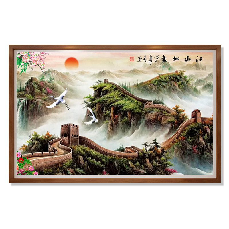 印花十字绣2025新款风景满绣大幅