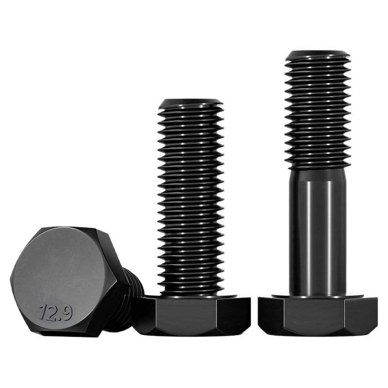 细牙外六角M8M10M12M18-M36螺丝12.9级细扣螺栓螺杆*1.5x2x3x4mm