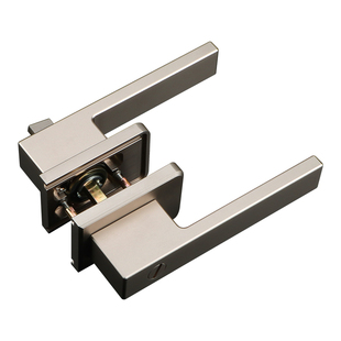 贝家乐新款玻璃门锁极窄边框门锁磁吸静音浴室门锁通用卫生间门锁