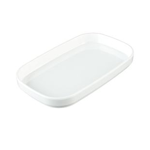 丰美A5料密胺仿瓷盘 白色自助餐盘堆叠菜盘火锅盘烤肉盘子 P102