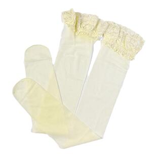 店主实拍15d珠光孔雀翎蕾丝边硅胶防滑定脚型透趾薄款长筒袜油亮