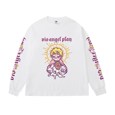 丛林老虎潮牌情侣纯棉长袖t恤男