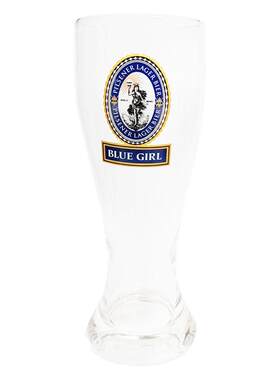 蓝妹啤酒杯原装原厂加厚玻璃杯