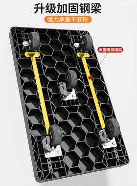 小推车拉货拖车可折叠轻便手拉平板车家用手推搬运拉车便携式板车
