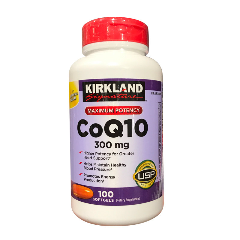 美国直邮Kirkland柯克兰辅酶胶囊Q10高浓度300mg保护心脏健康心脑